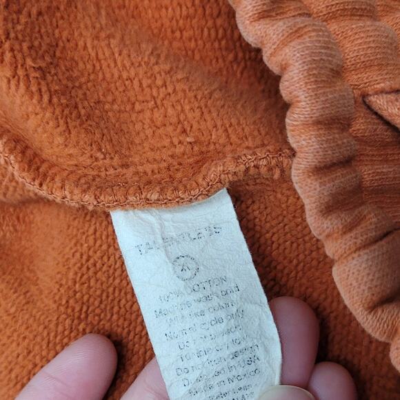 Talentless burnt orange fleece jogger track pants relaxed heavyweight - Picture 11 of 11